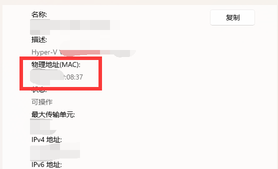 win11电脑怎么查看MAC地址