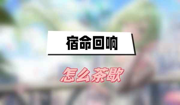 宿命回响怎么茶歇