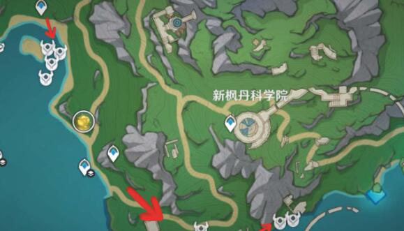 原神原海异种采集路线图