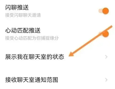 探探聊天室状态怎么隐藏