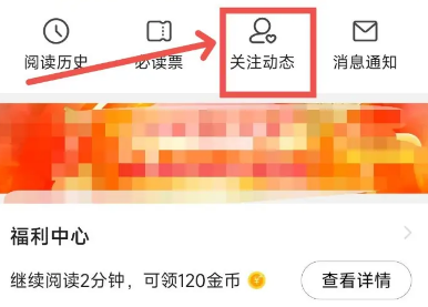 七猫小说关注动态怎么查看