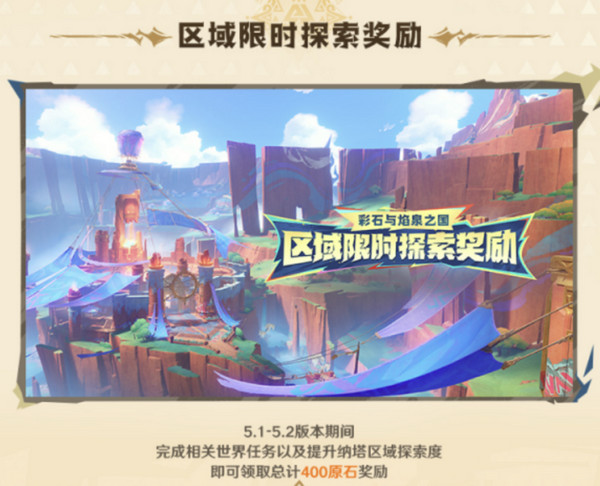 原神5.1版本原石奖励有多少