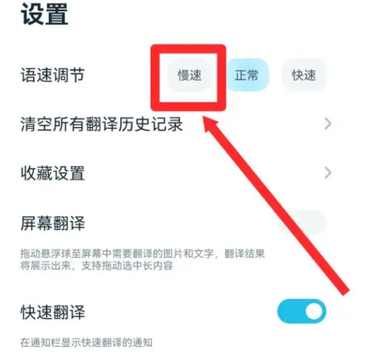 有道翻译官翻译语速怎么调整